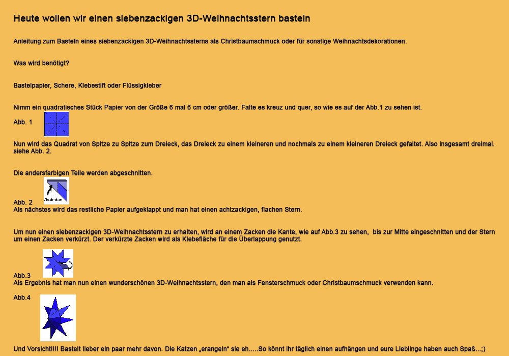 weihnachtsstern basteln